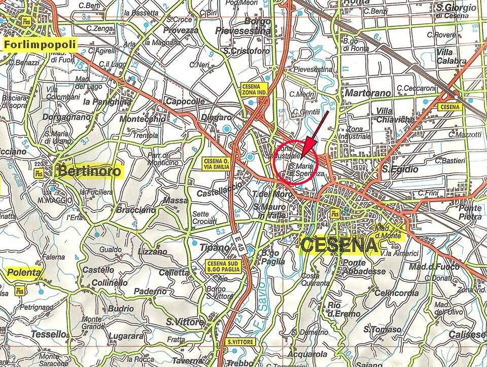 Varie Mappe Cesena FC Ippodromo Del Savio Di Cesena Varie Mappe Cesena FC Ippodromo Del Savio Di Cesena